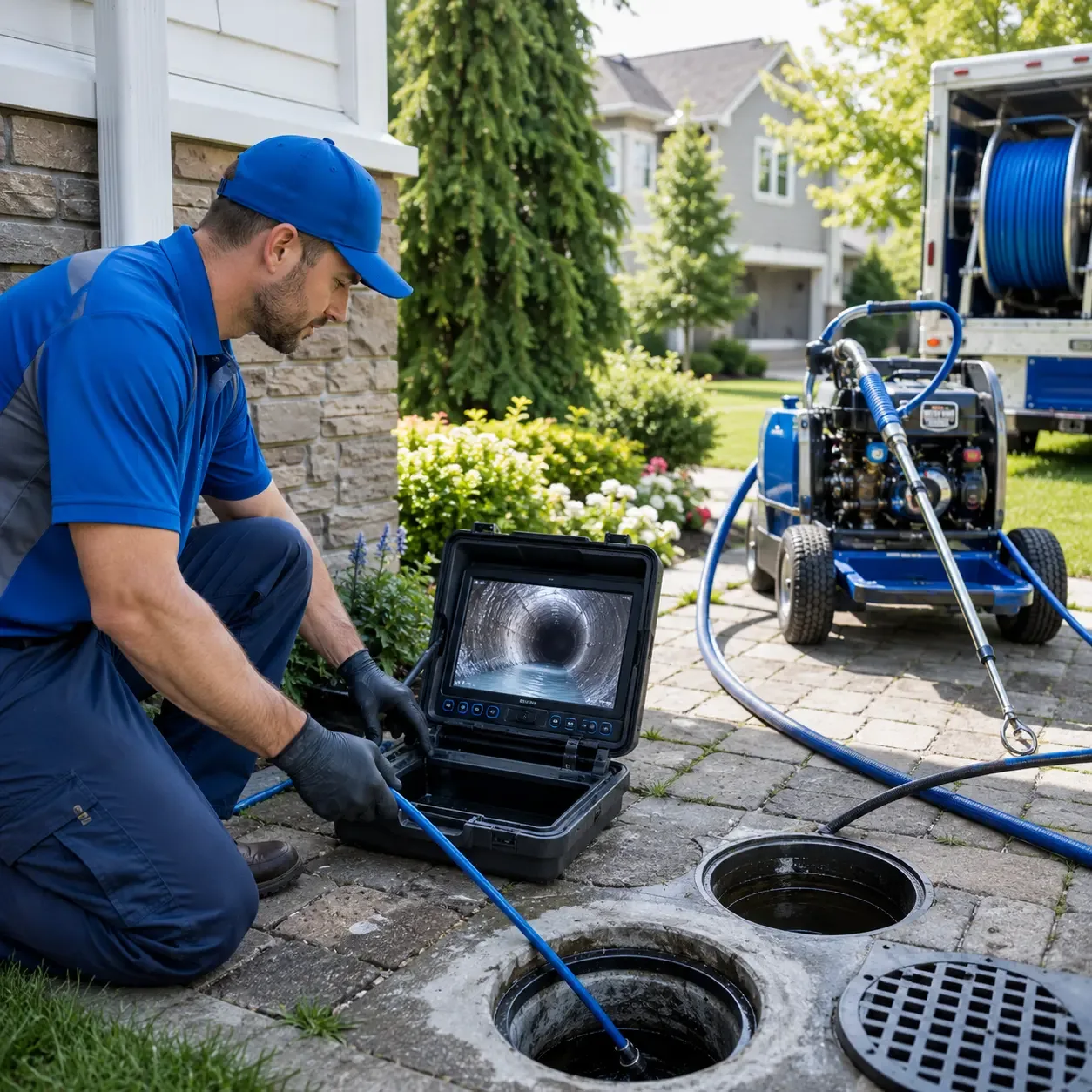 Outdoor drain cleaning professionals serving Bellaire, TX
