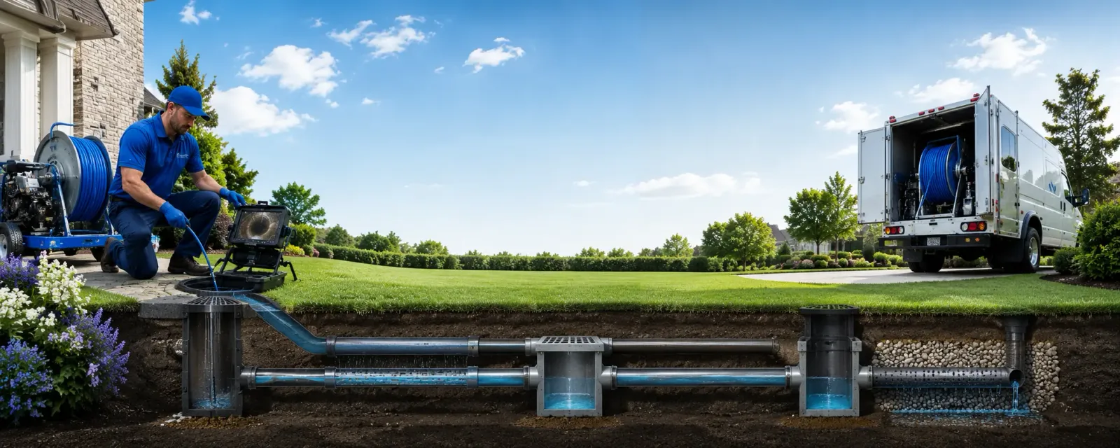 Outdoor drain cleaning information for Bellaire, TX